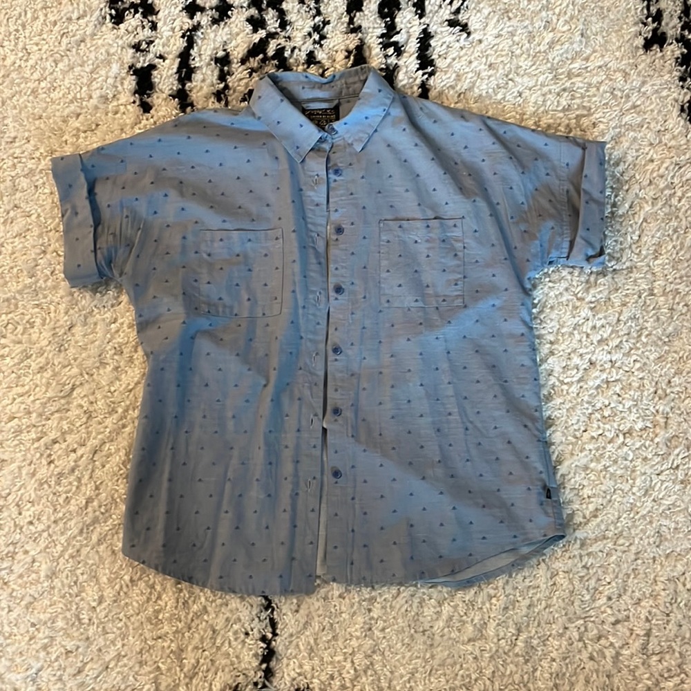 United By Blue Button Down - Light Blue with Bees - Size Medium